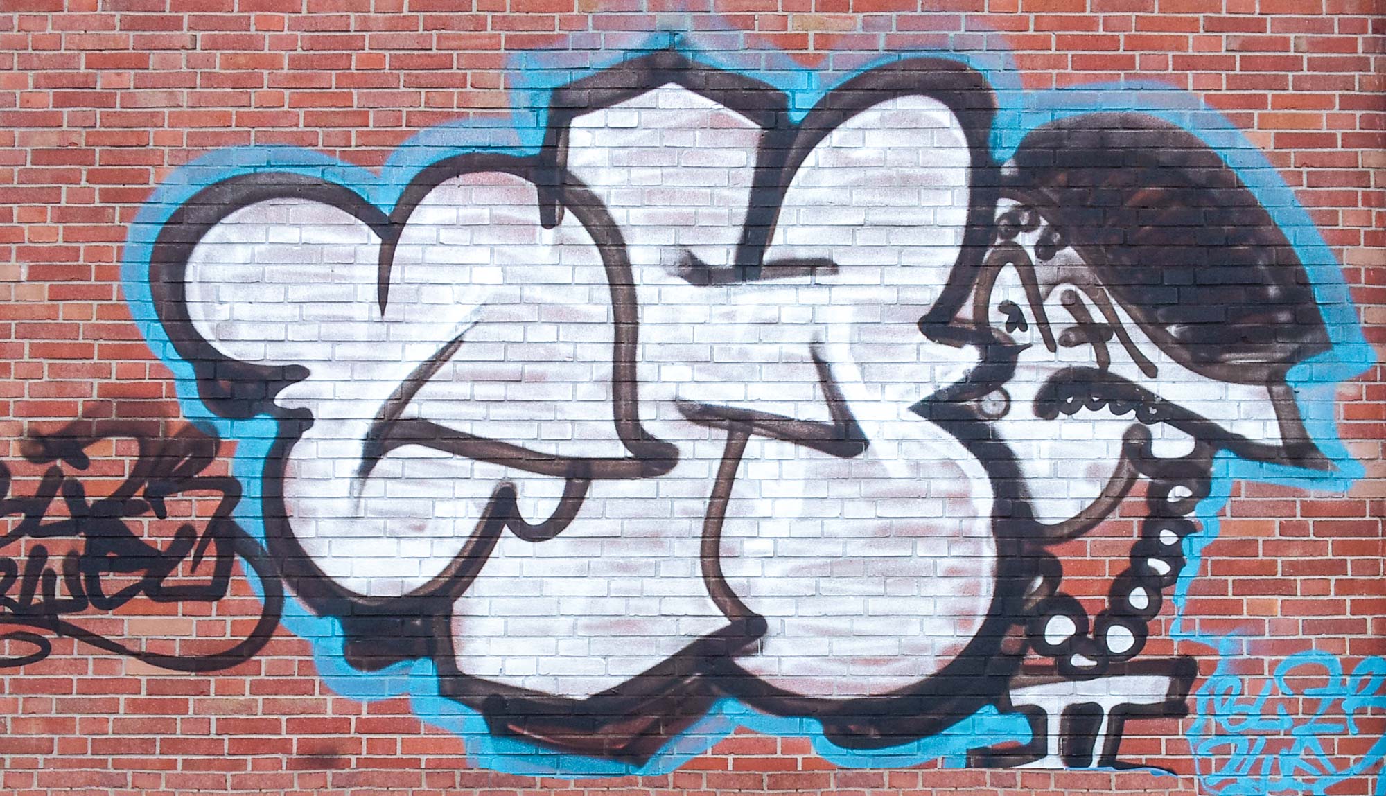 Graffitientfernung - vorher